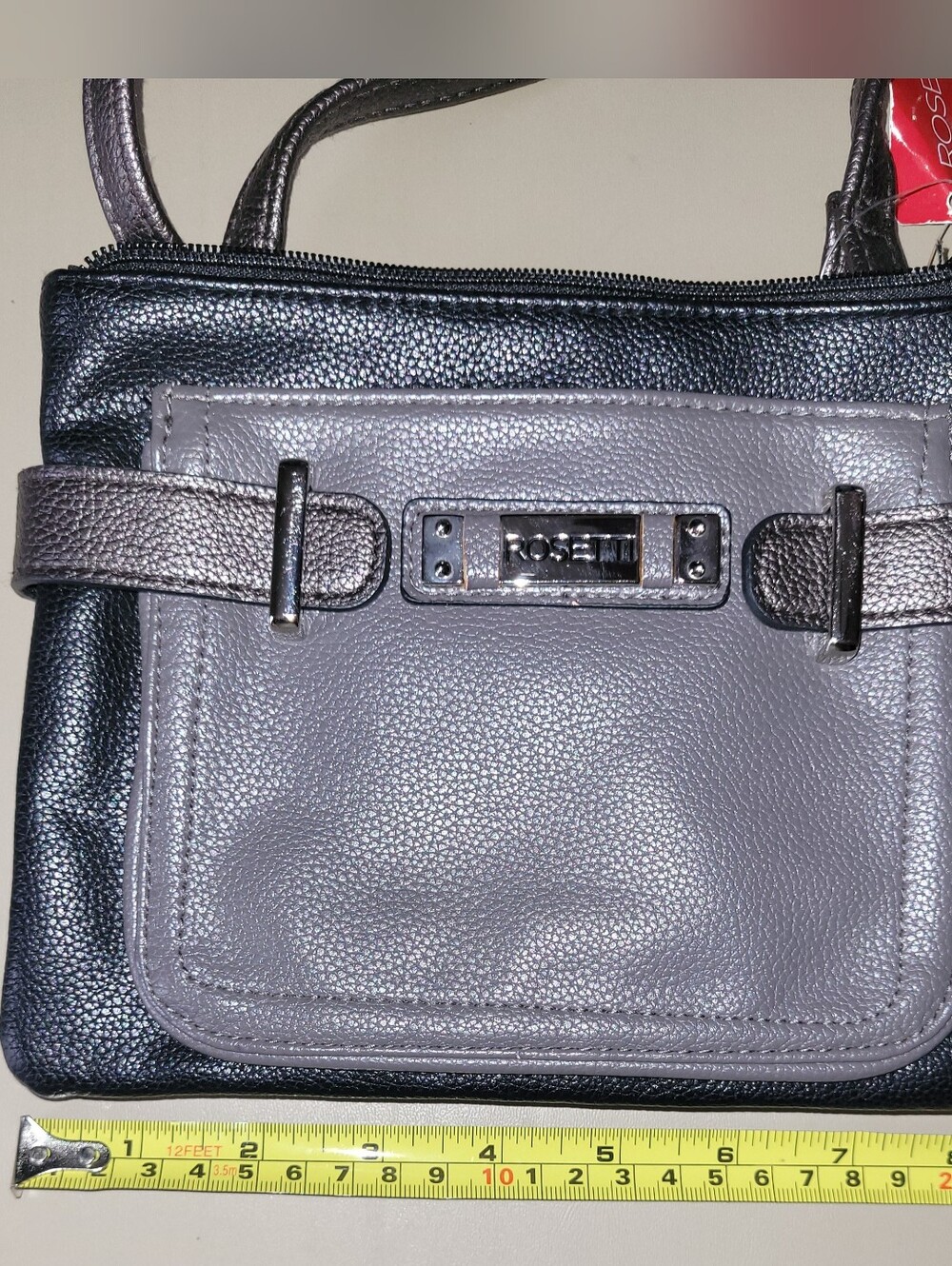 NWT - Rosetti Gray and Black Two-Tone Shoulder Bag.